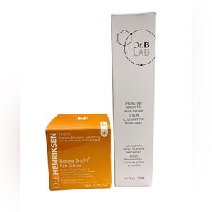 NWT 2 bundle dr. B lab, hydrating serum and banana bright eye cream